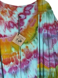 Image 3 of *IRREGULAR* 2X PLUS Long Woven Kimono in Bright Agate Ice Dye
