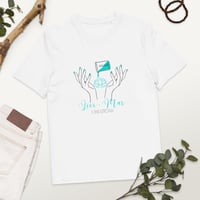 Image 2 of Unisex organic ribbed neck t-shirt