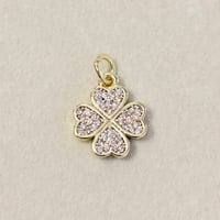 Pink Clover Charm