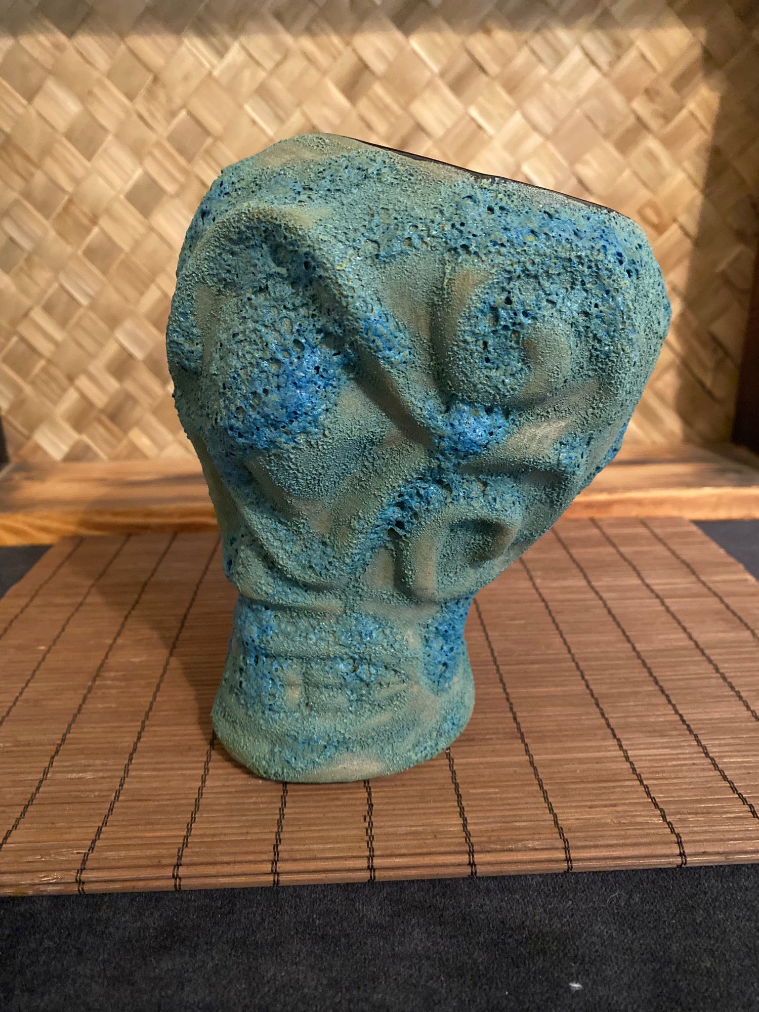 Image of Mixed Turquoise And Blue/Purple Crater Glazed Marquesan- US Shipping Included 