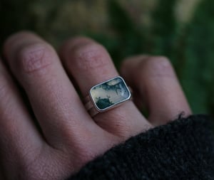 Image of Moss Agate Woods Ring