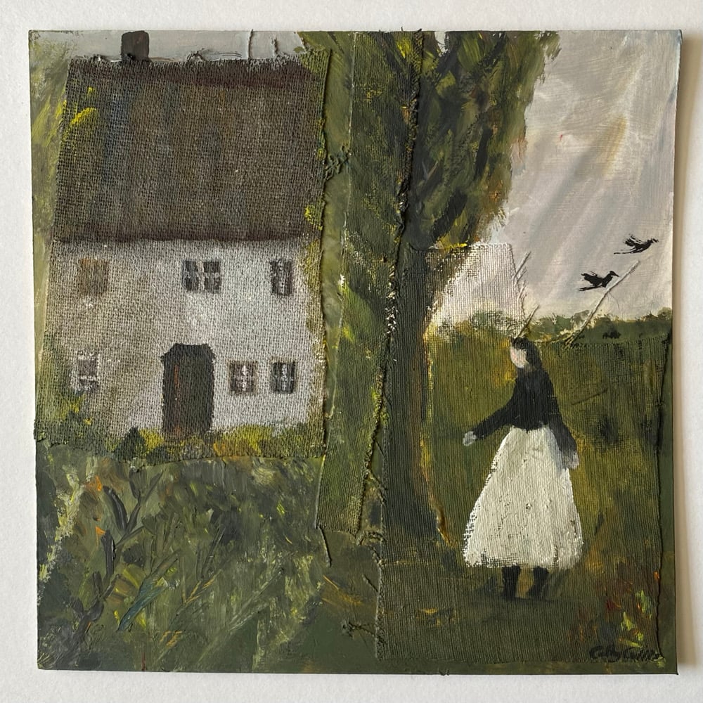 Image of She arrived at the cottage not knowing they had moved years before - original painting