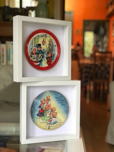 Image of Vintage 1949 7” Christmas Carols Picture Discs
