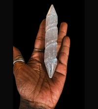 Image 3 of Selenite spiral wand 