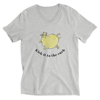Image 2 of Fat Cat shirt: Kick It v-neck