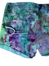 Image 7 of ♻️ UPCYCLED 4 American Eagle Cut Off Shorts in Cool Ice Dye