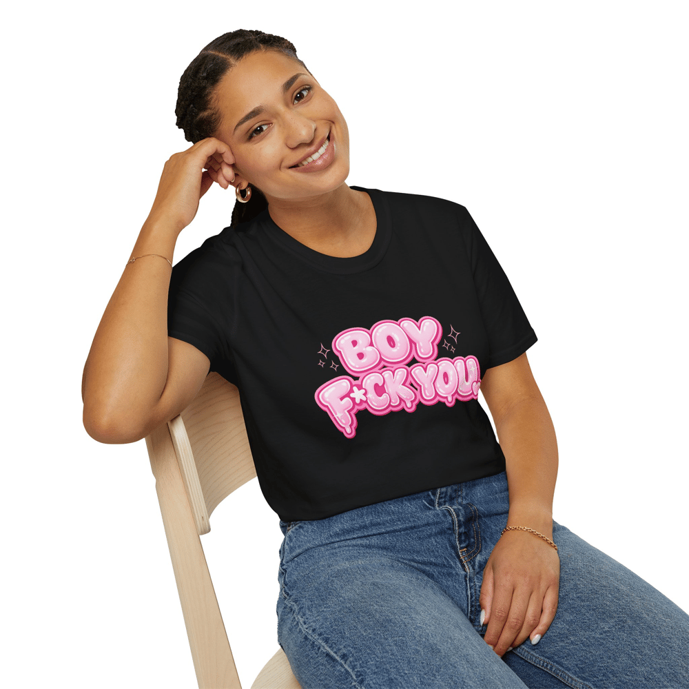 Image of Feminine Graphic Tee — “Boy F*ck You / So… Respectfully, Goodbye” Statement Shirt