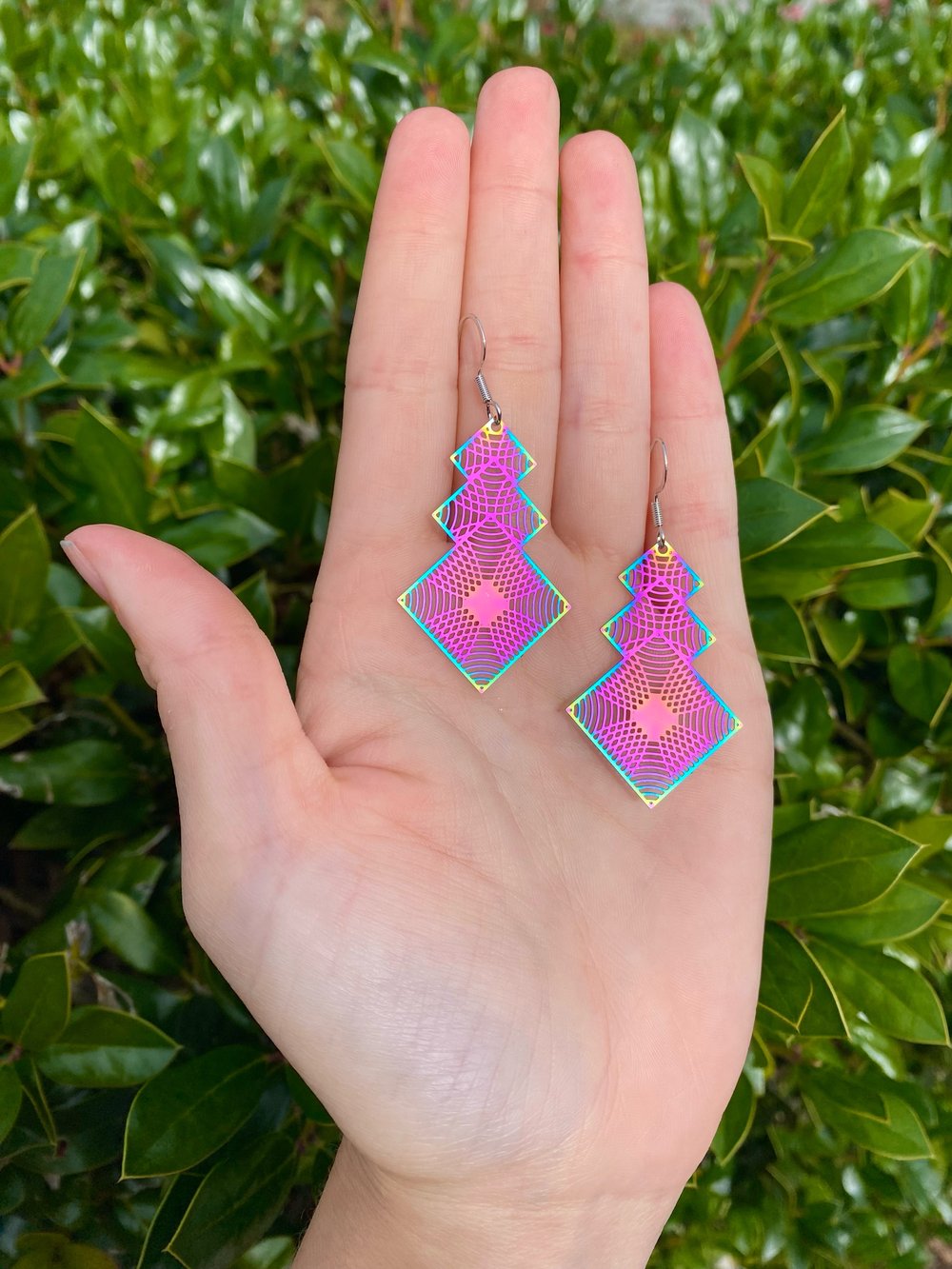acrylic/lasercut earrings