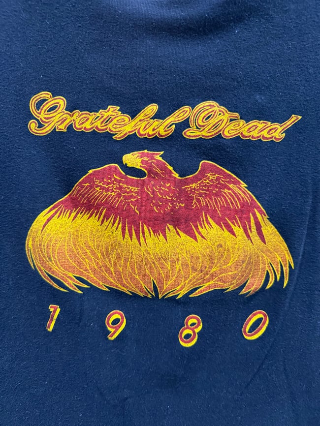 Grateful Dead 1980 On the Road Again T-Shirt - Size XS (read)