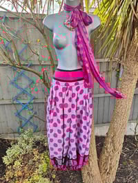 Image 9 of Milan Hareems/ Bloomer/ Balloon  trousers with matching head scarf - spotty upto size 14