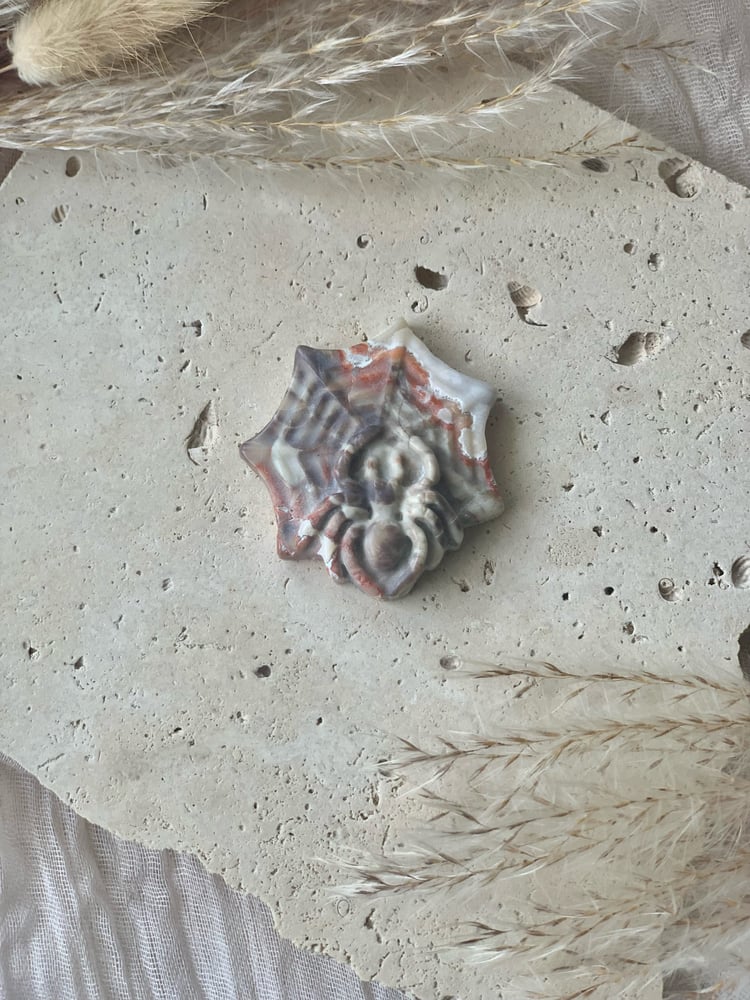 Image of Spider & Web Carvings (assorted materials)