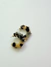 TORTOISE RESIN HALF HOOPS