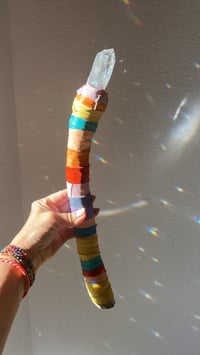 Image 4 of *new* XL CURVED RAINBOW- crystal wand