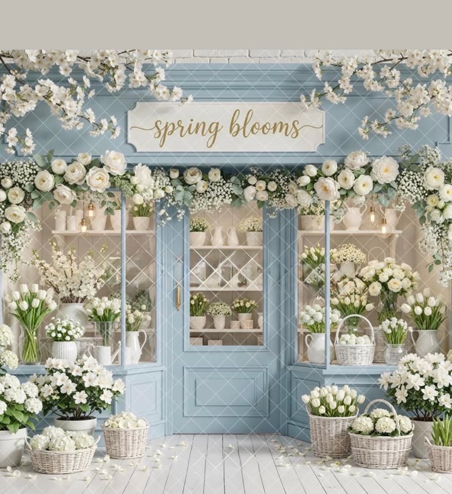 Image of BABY BLUE, Spring blooms and bunnies