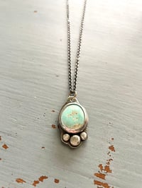 Image 2 of sterling silver Royston turquoise necklace