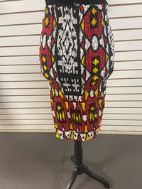 Red Black White Tube Skirt