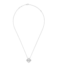 Image 2 of Silver Clover Necklace 