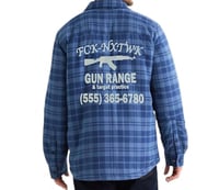 Fcknxtwk Blue flannel jacket 