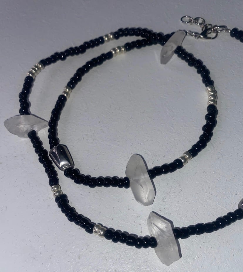 Image of "Black Quartz" Waist Bead