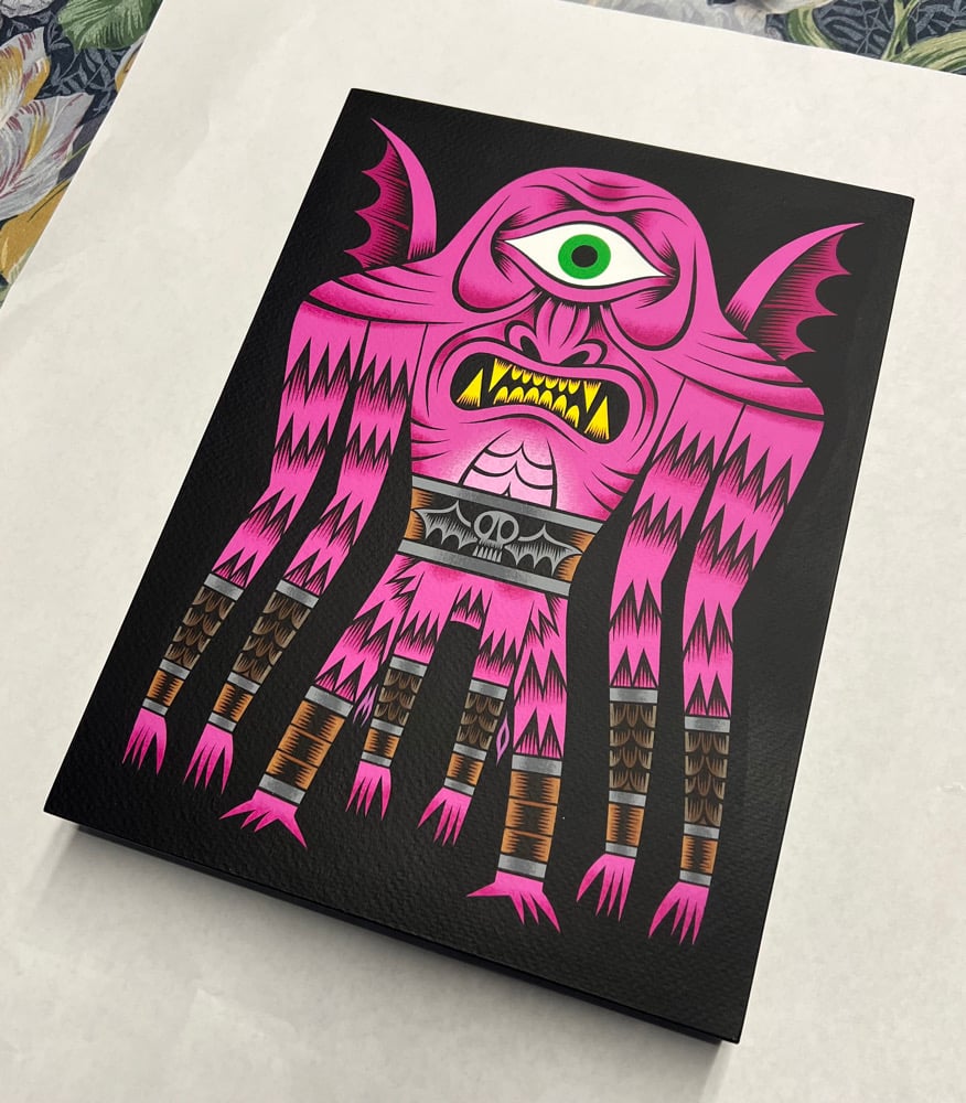 Spiderclops The Magenta Fury original painting