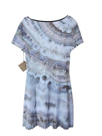 Image 2 of L 90's Babydoll Mini Dress in Muted Stone Agate Ice Dye
