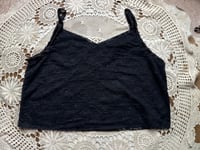 Image 3 of black lace with flowers