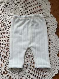 Image 4 of Creamy White Newborn Pants