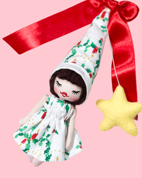 Image of ORNAMENT ELF ART DOLL #4