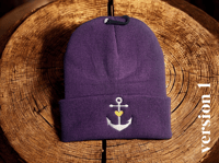Image 2 of Anchor Love Beanie / Custom Colors