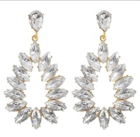 Image 1 of Marquis Chandelier Earrings 