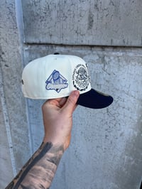 Image 2 of NAVY VISOR TWO TONE ESTADOS UNIDOS MEXICANOS DODGERS CUSTOM FITTED CAP