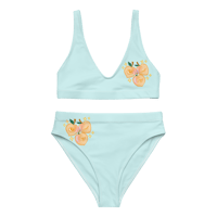 Image 1 of Peaches and Sparkles high-waisted bikini