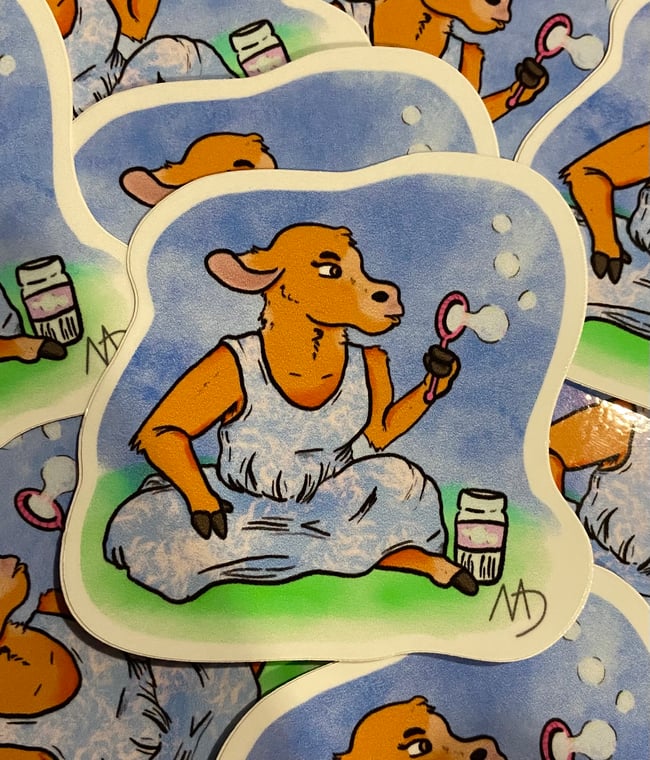 Bubble blowing Minotaur