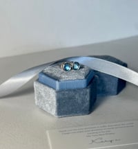 Image 1 of Swiss Blue Topaz Earrings 