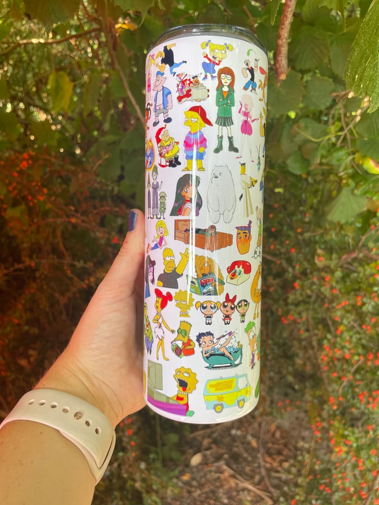 Image of 90’s Retro Cartoons Drinks Tumbler