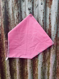 Pink and White Stripe Neck Scarve