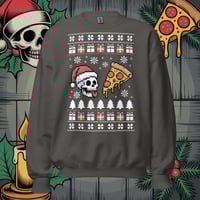 Image 5 of Skull Slice Ugly Christmas Sweatshirt