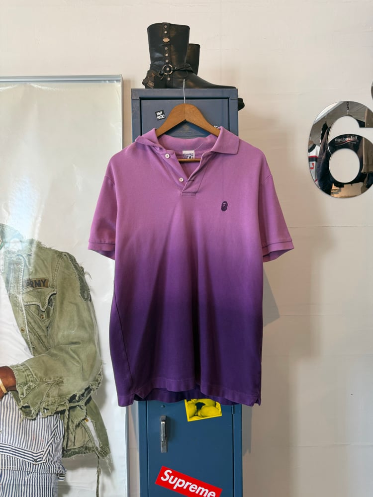 Image of Bape Purple Gradient Polo