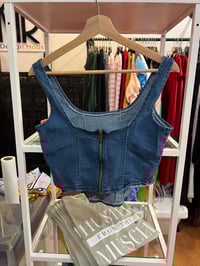 Image 3 of denim corset 