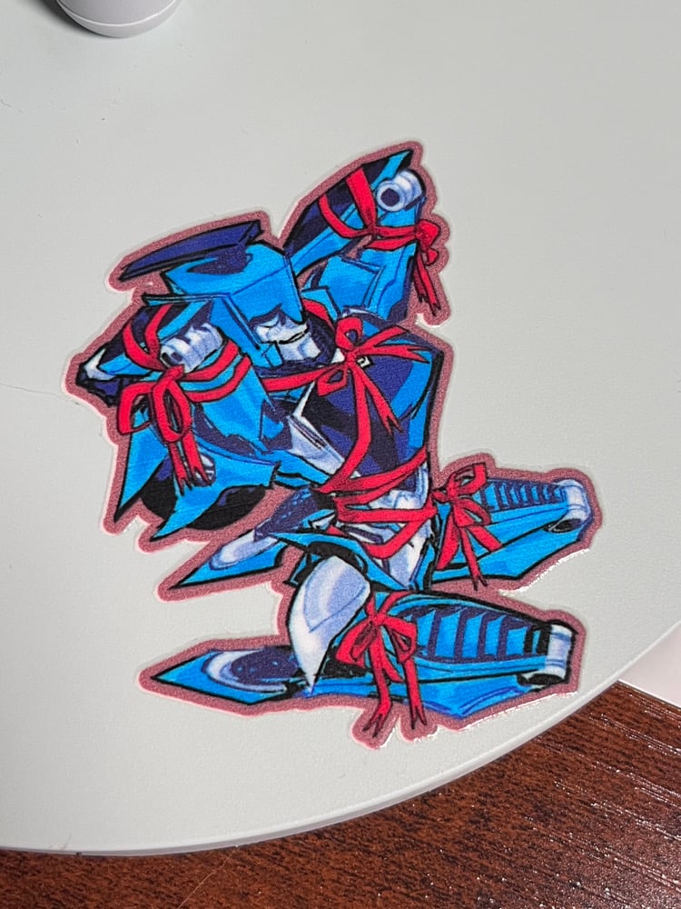 Image of Blurr Ribbon Transfer Sticker