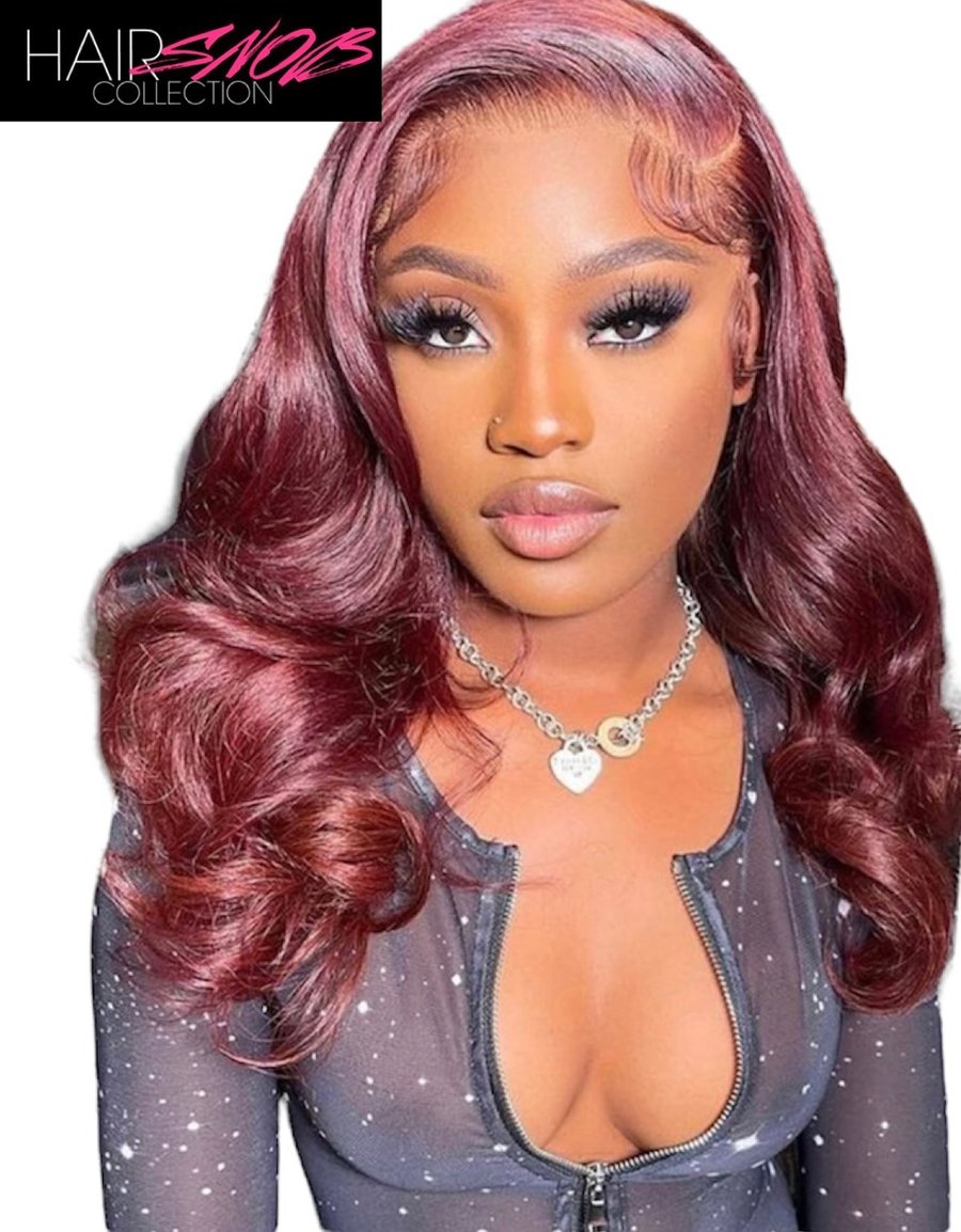 Image of Lace Front 13x4 Burgundy #99j Body Wave Wig