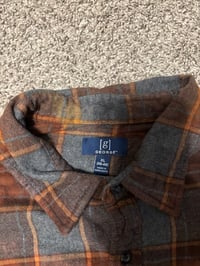 Image of XL Brown Half Reverse Flannel