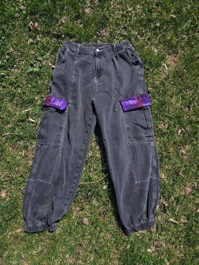 Patchwork Cargo Pants womens large
