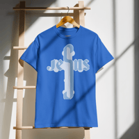 Image 18 of DryBlend® T-Shirt (Jesus) he has risen