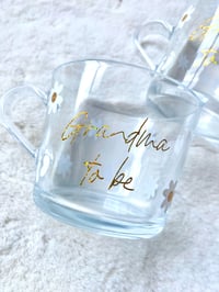 Image 3 of Baby Announcement Glass Mug 