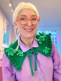 Image 3 of Sofie and Iris Green Bubble Collar Flower edition 