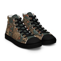 Image 18 of Boho Nature Cottagecore Inspired Deer in The Forest Women’s high top canvas shoes