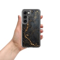 Image 7 of Gold and Black Tattered Texture Gnarled Roots Goth Inspired Clear Case for Samsung®