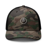 Image 2 of LUCKY 8 BALL TRUCKER HAT - THE CAMO EDIT