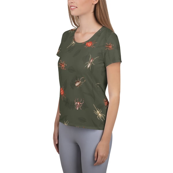 Image of Arachnid Athletic Fitted tee - green